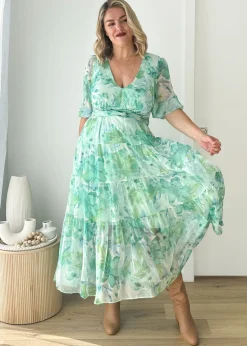 Women Gingham & Heels Maxi><noscript><img width=