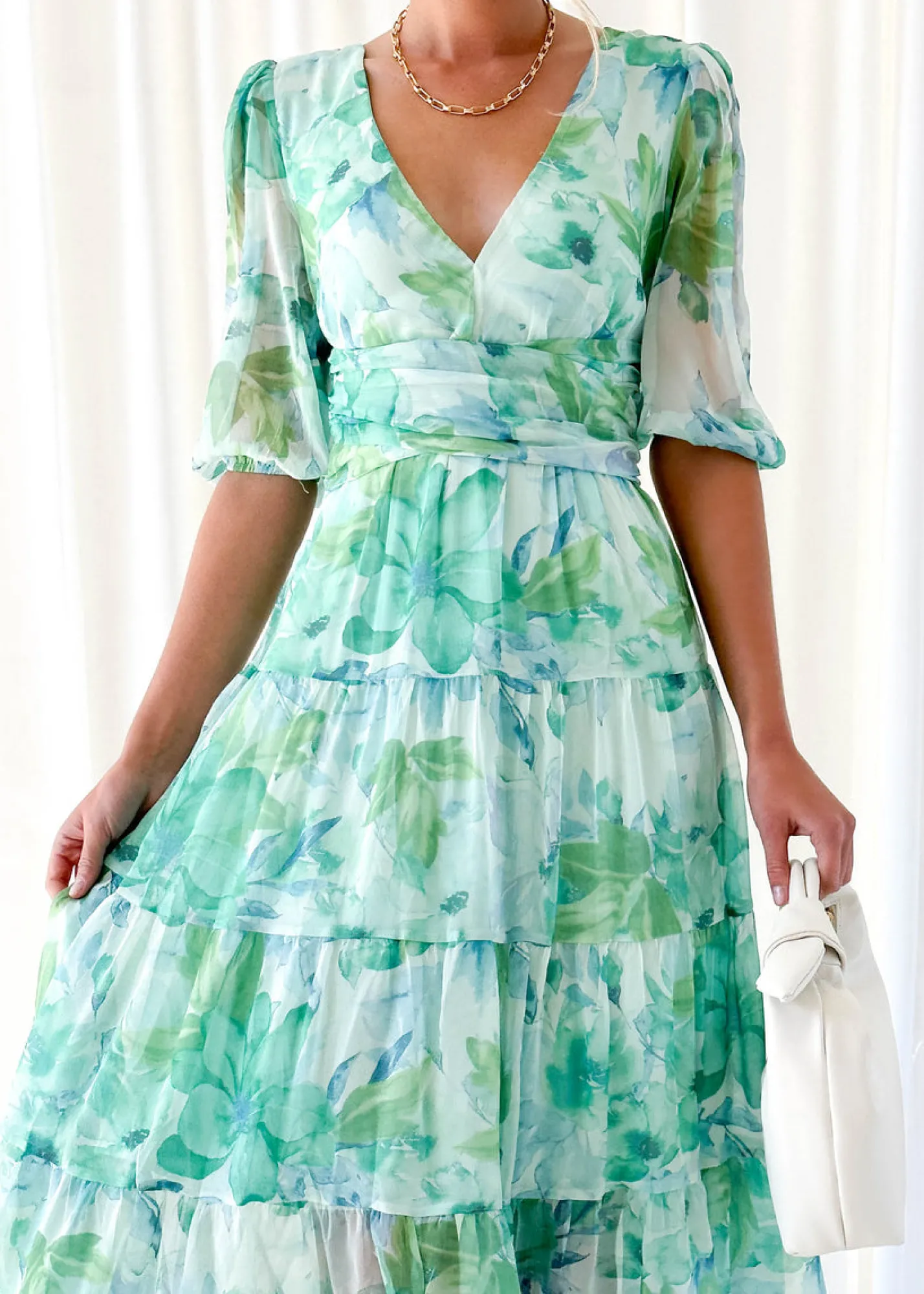 Women Gingham & Heels Maxi>Catana Maxi Dress