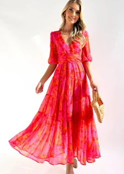 Women Gingham & Heels Maxi>Catana Maxi Dress