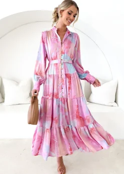 Women Gingham & Heels Maxi>Cecile Maxi Dress