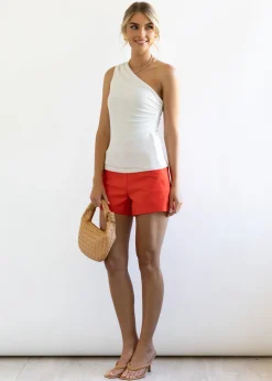 Women Gingham & Heels Basic Tops><noscript><img width=