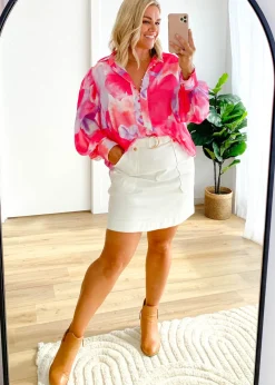 Women Gingham & Heels Shirts><noscript><img width=