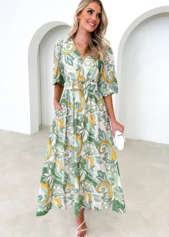 Women Gingham & Heels Midi>Celosia Midi Dress