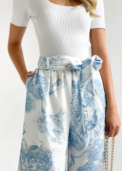 Women Gingham & Heels Pants>Chara Wide Leg Pants