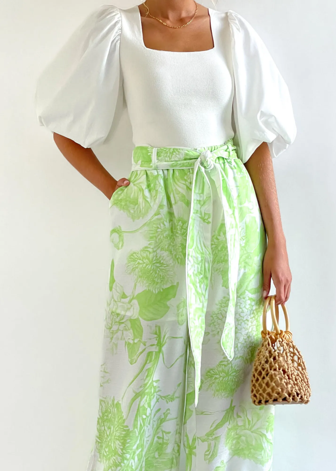 Women Gingham & Heels Pants>Chara Wide Leg Pants