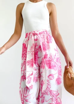 Women Gingham & Heels Pants>Chara Wide Leg Pants