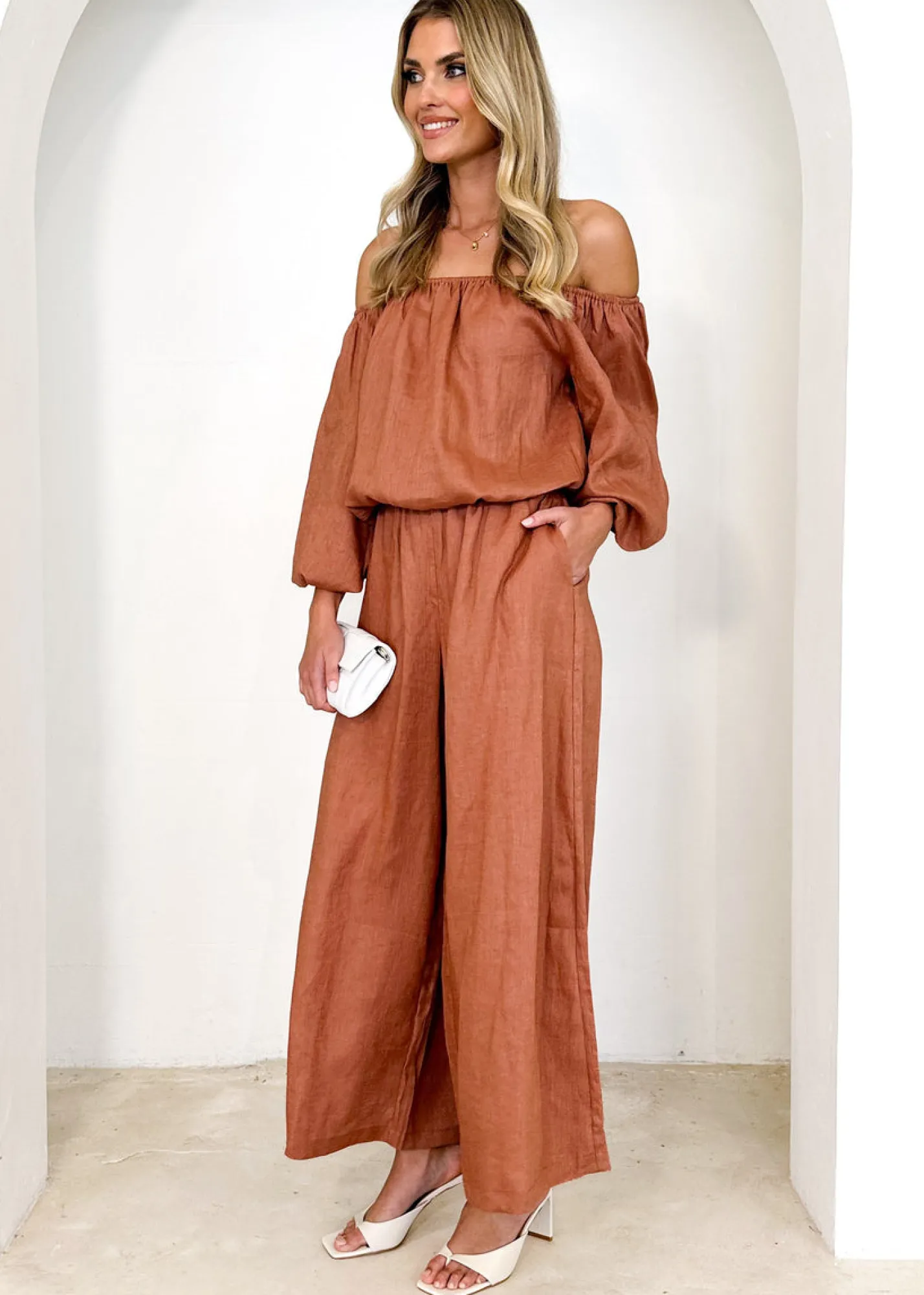 Women Gingham & Heels Pants>Chia Linen Pants