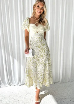 Women Gingham & Heels Midi>Chrishell Midi Dress