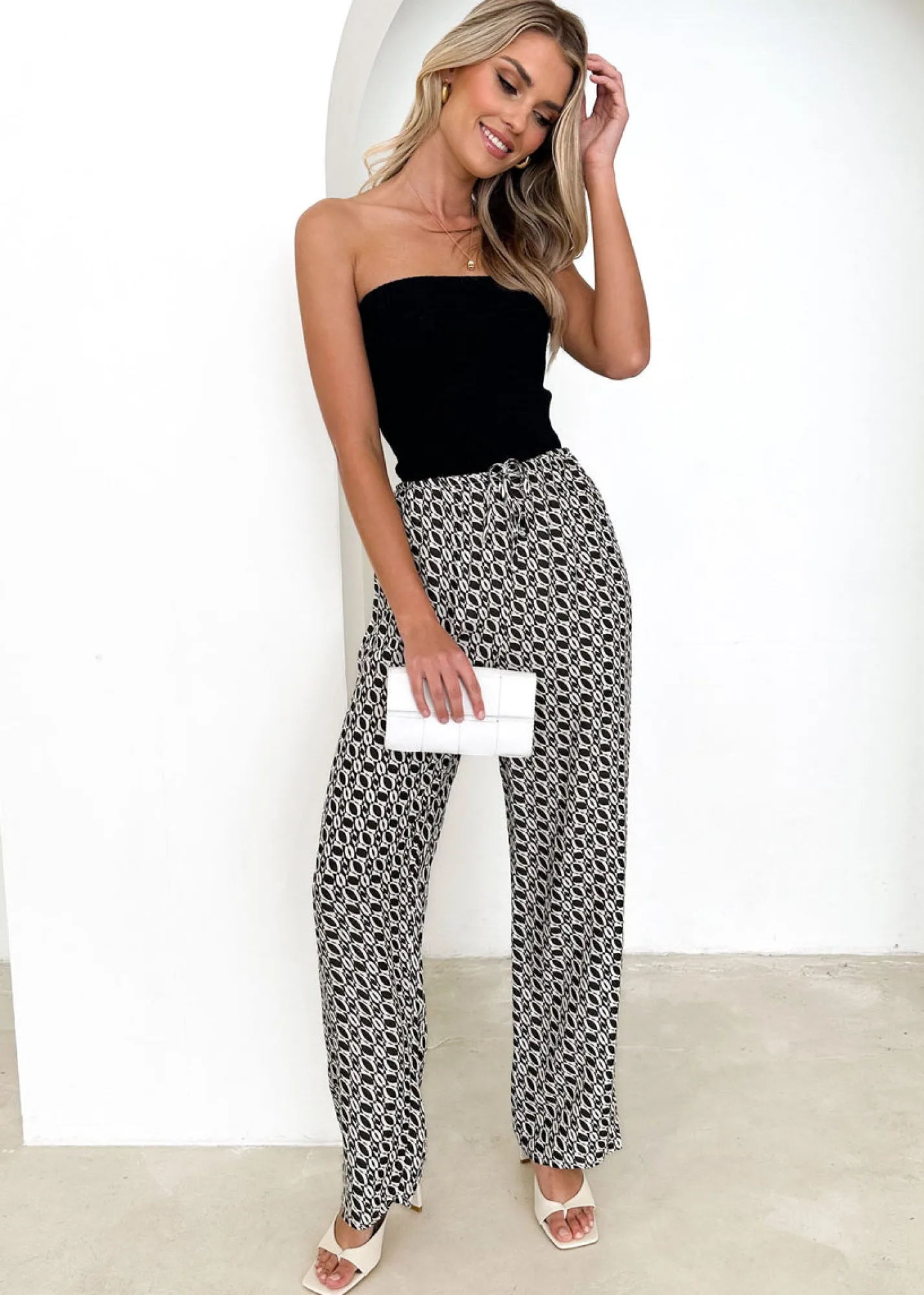 Women Gingham & Heels Sets>Christine Pants