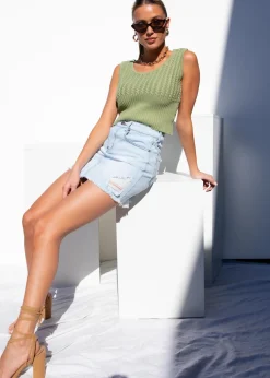 Women Gingham & Heels Knit Tops>Clara Knit Top
