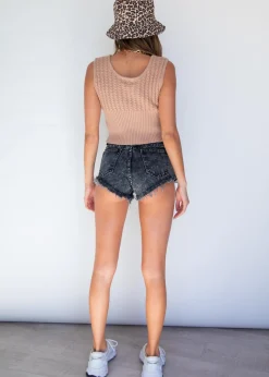 Women Gingham & Heels Knit Tops><noscript><img width=