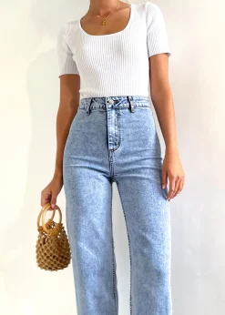 Women Gingham & Heels Jeans>Claria Stretch Denim Jeans