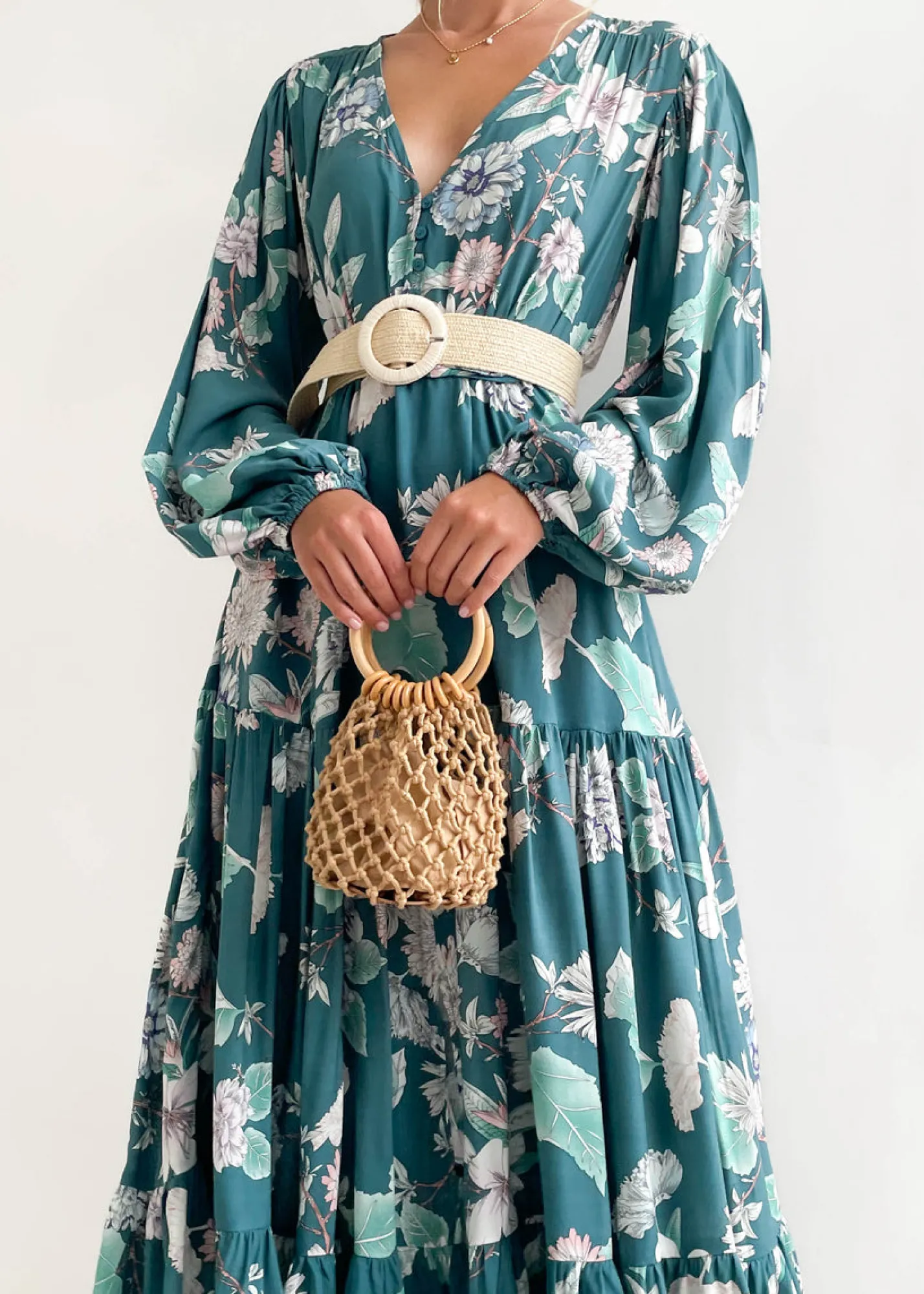 Women Gingham & Heels Maxi>Coastal Days Maxi Dress