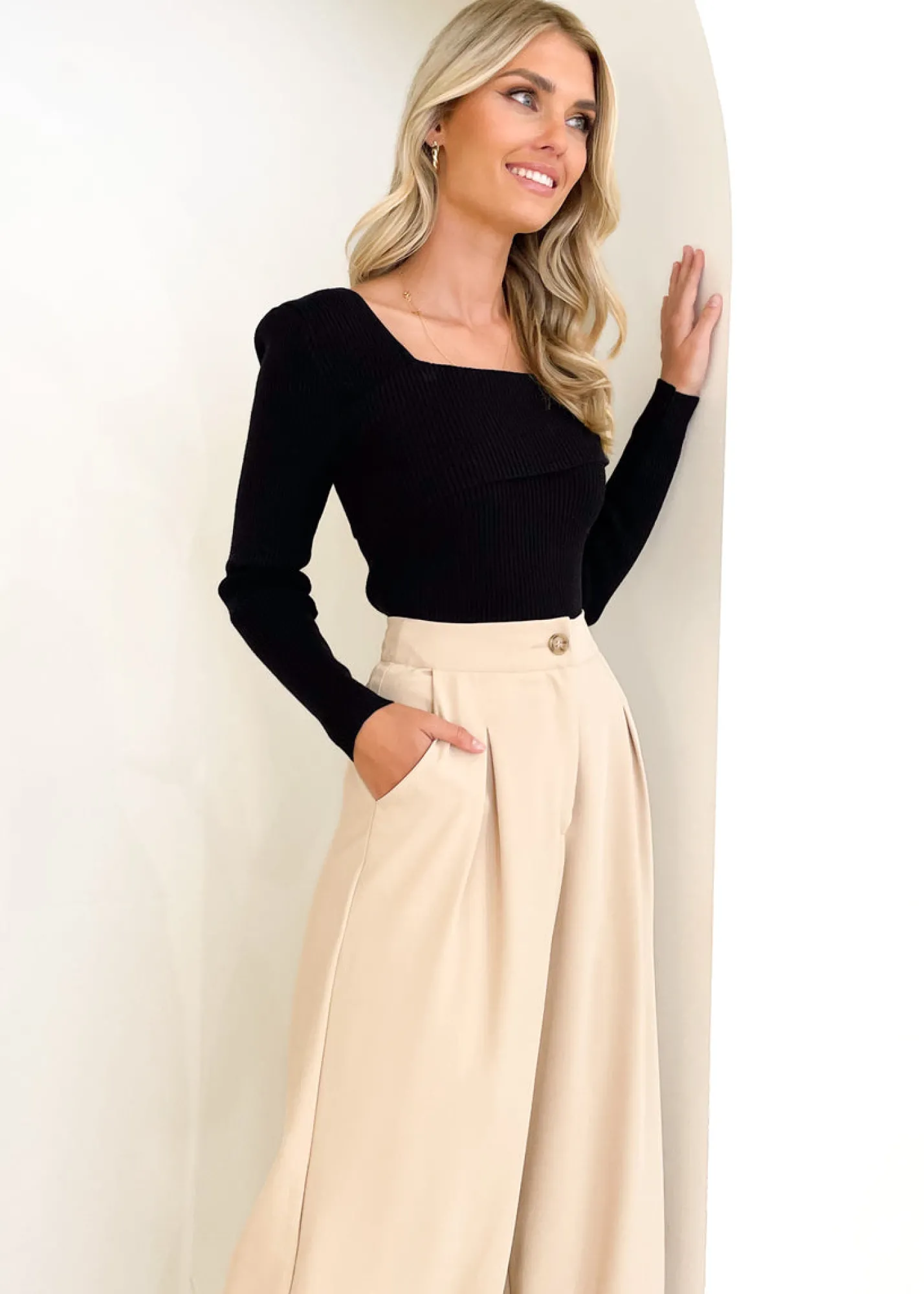 Women Gingham & Heels Knit Tops>Cryia Knit Top
