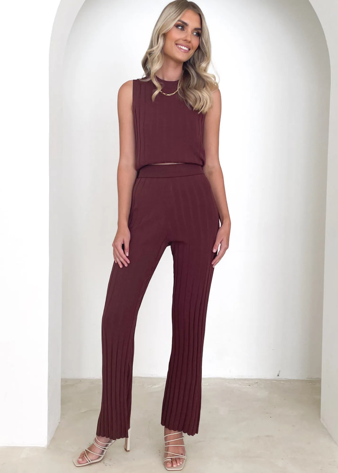 Women Gingham & Heels Pants>Dahliah Knit Pants