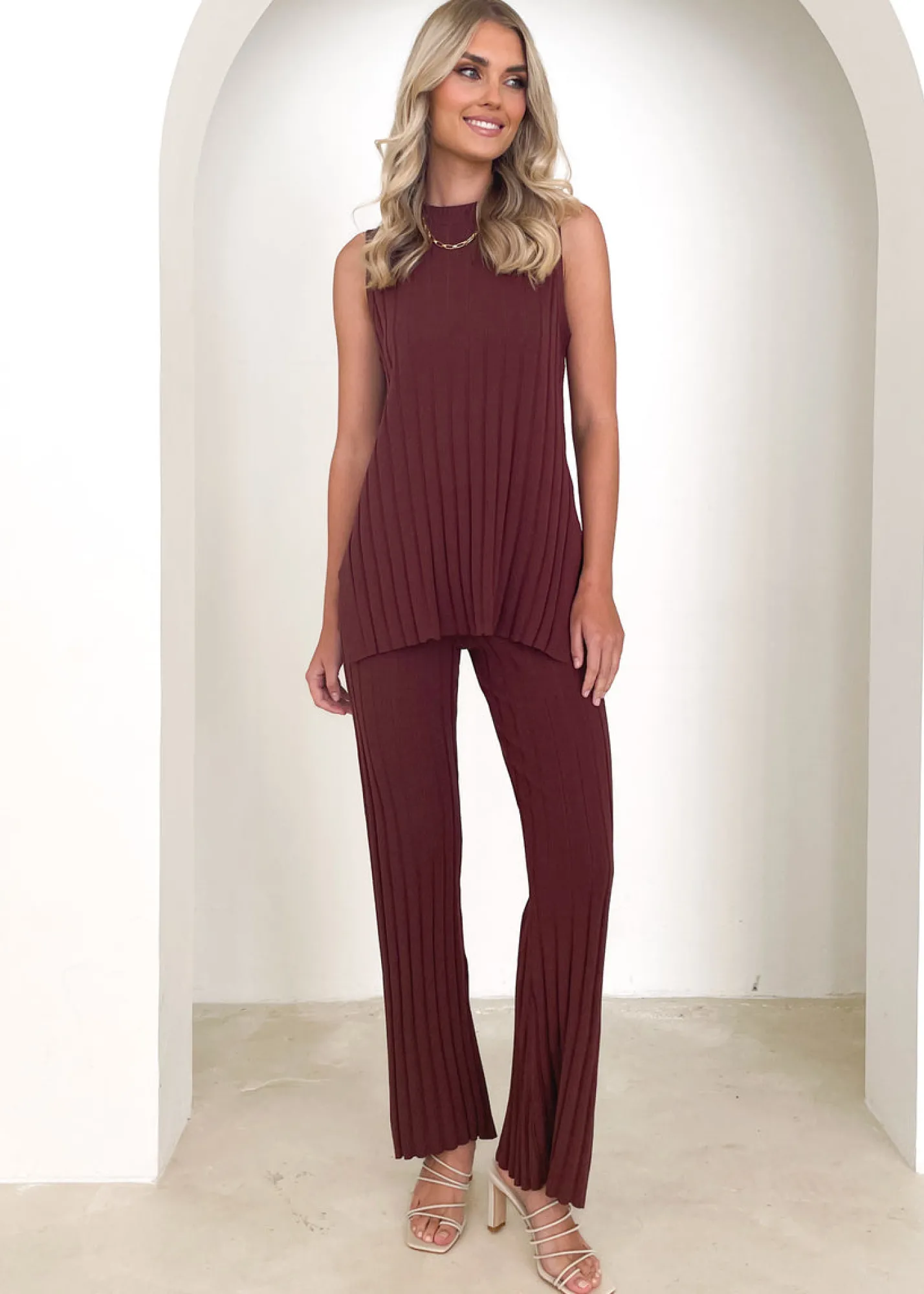 Women Gingham & Heels Pants>Dahliah Knit Pants
