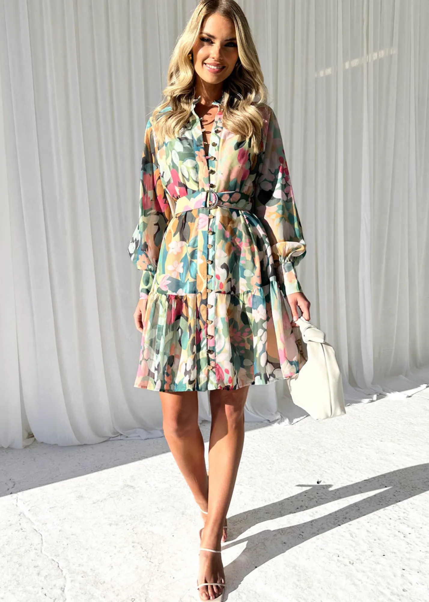 Women Gingham & Heels Short>Daria Dress