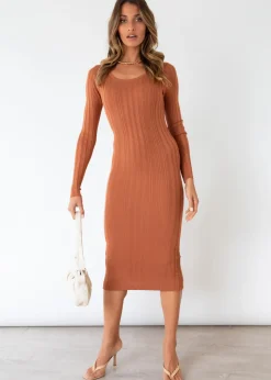 Women Gingham & Heels Knit Dresses><noscript><img width=