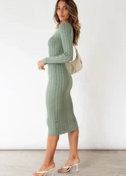 Women Gingham & Heels Knit Dresses><noscript><img width=