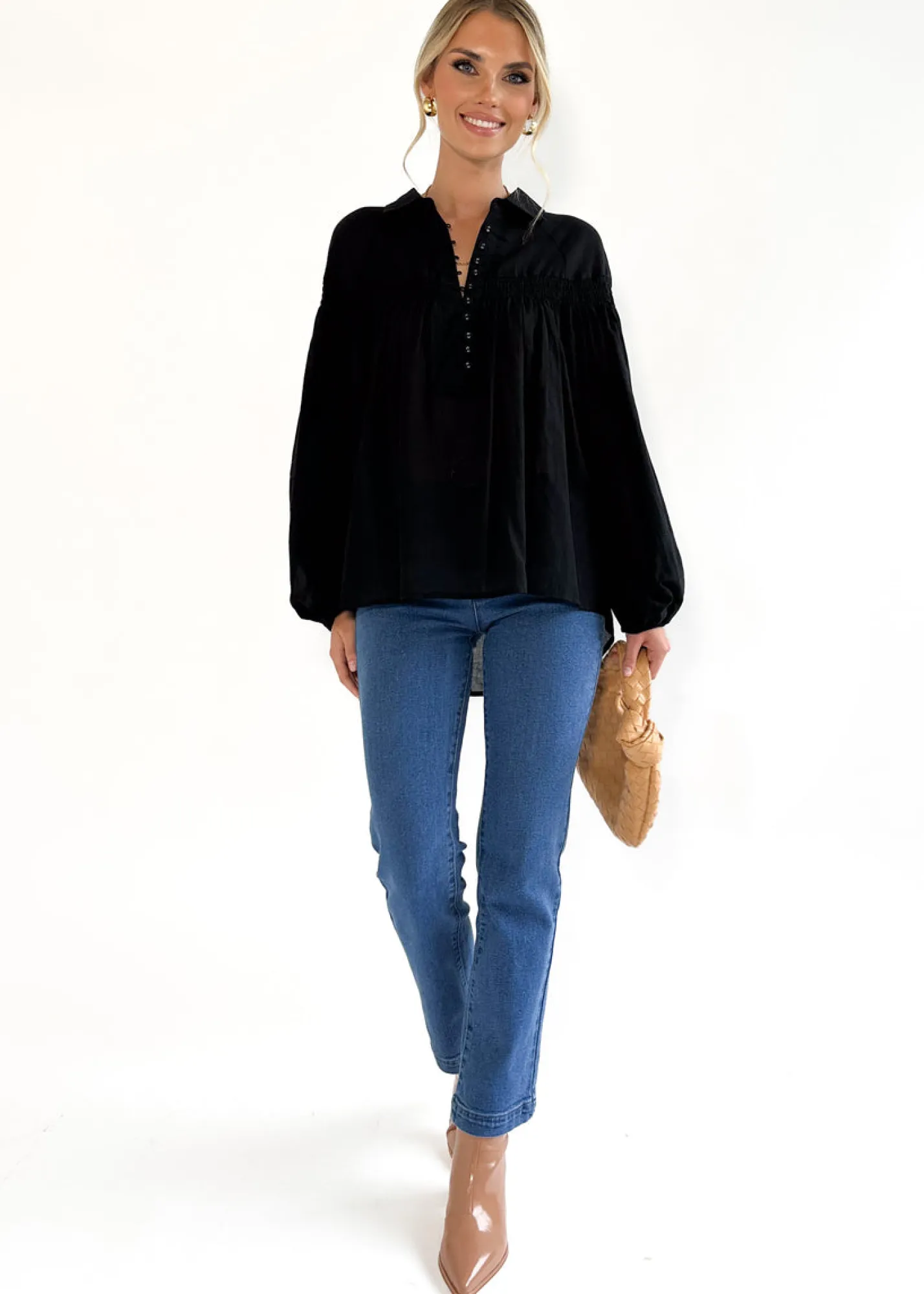 Women Gingham & Heels Blouses>Dayania Blouse