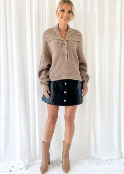 Women Gingham & Heels Sweaters>Denisse Cropped Sweater