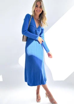 Women Gingham & Heels Knit Dresses>Eblin Knit Midi Dress