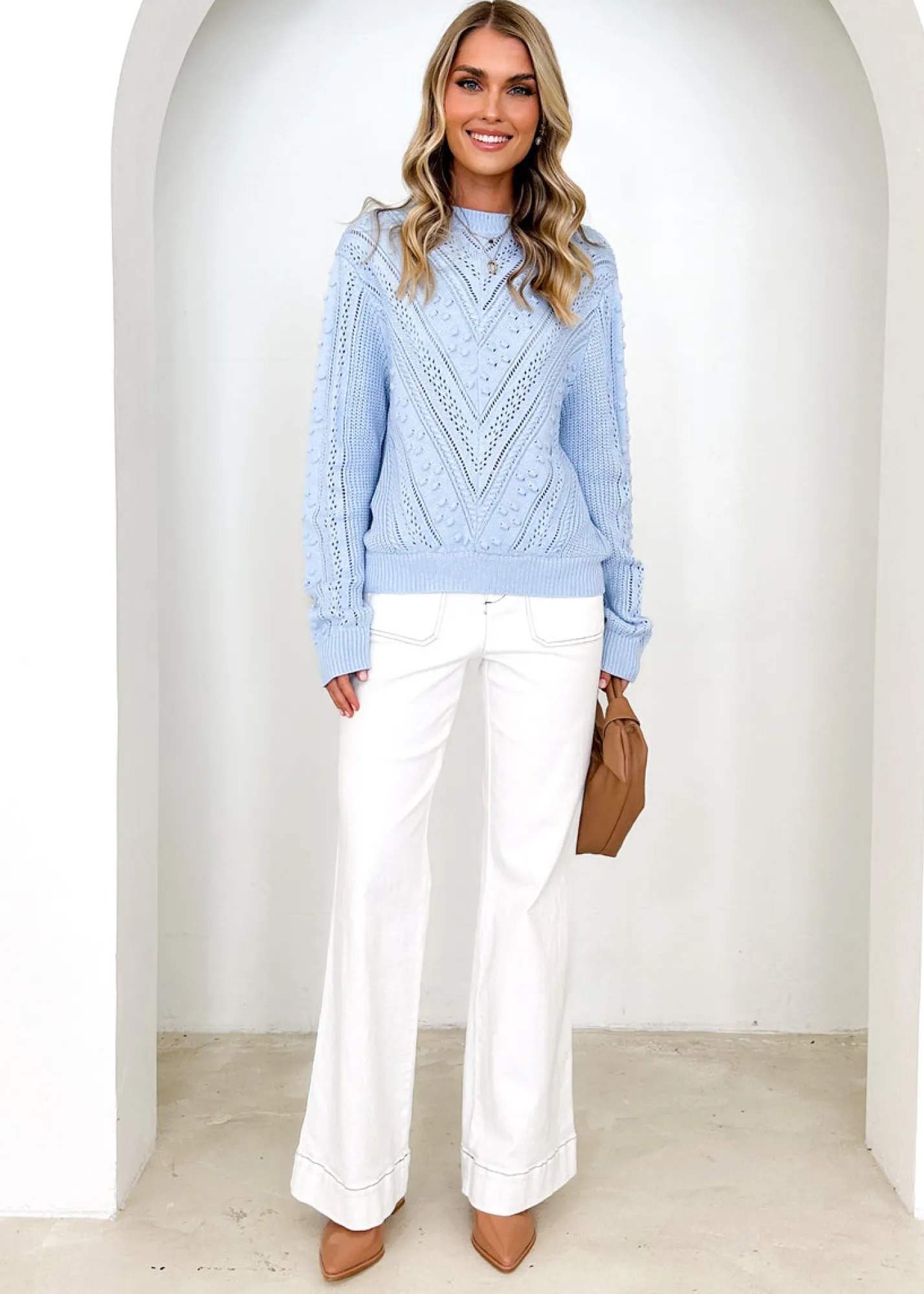Women Gingham & Heels Sweaters>Elyse Sweater