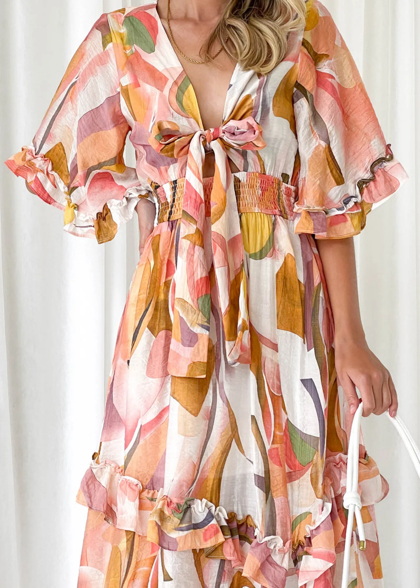 Women Gingham & Heels Maxi>Emzie Maxi Dress
