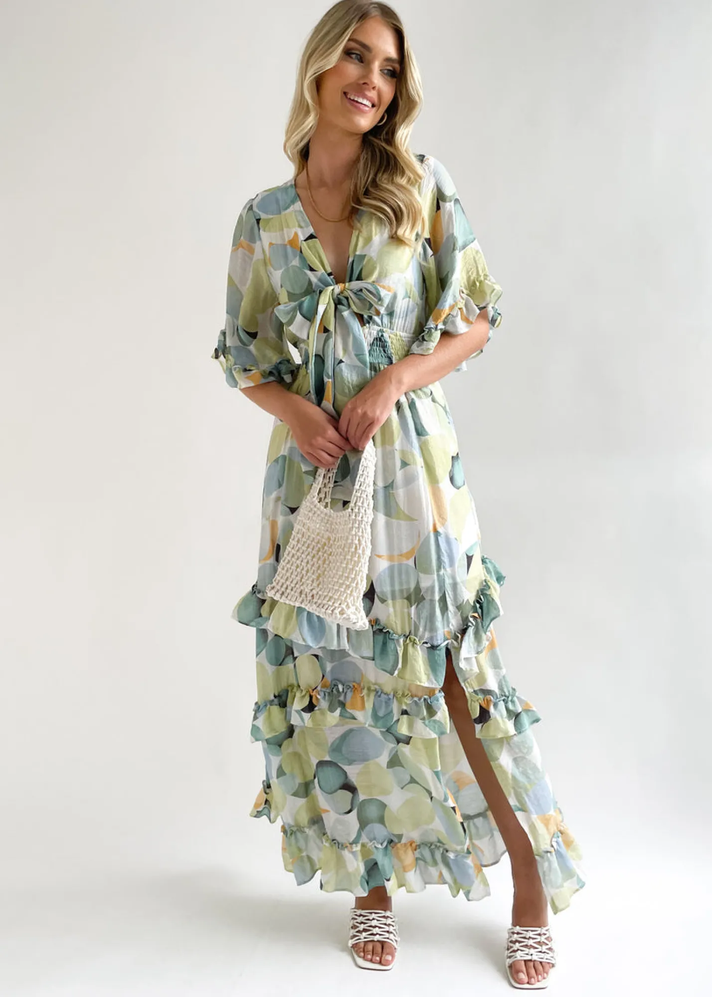 Women Gingham & Heels Maxi>Emzie Maxi Dress