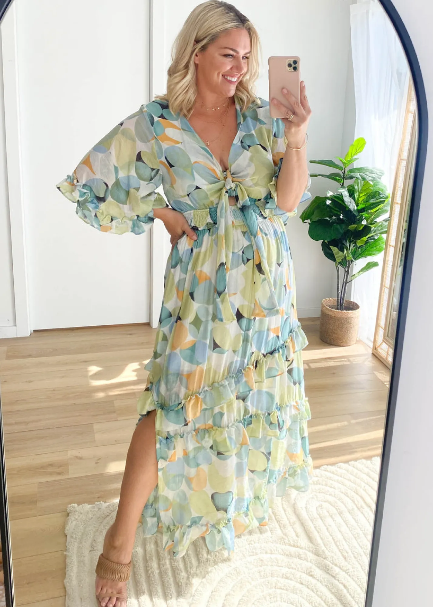 Women Gingham & Heels Maxi>Emzie Maxi Dress