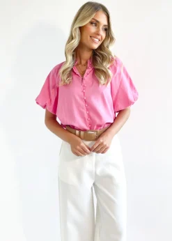 Women Gingham & Heels Blouses><noscript><img width=