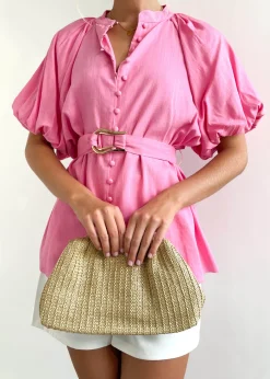 Women Gingham & Heels Blouses><noscript><img width=