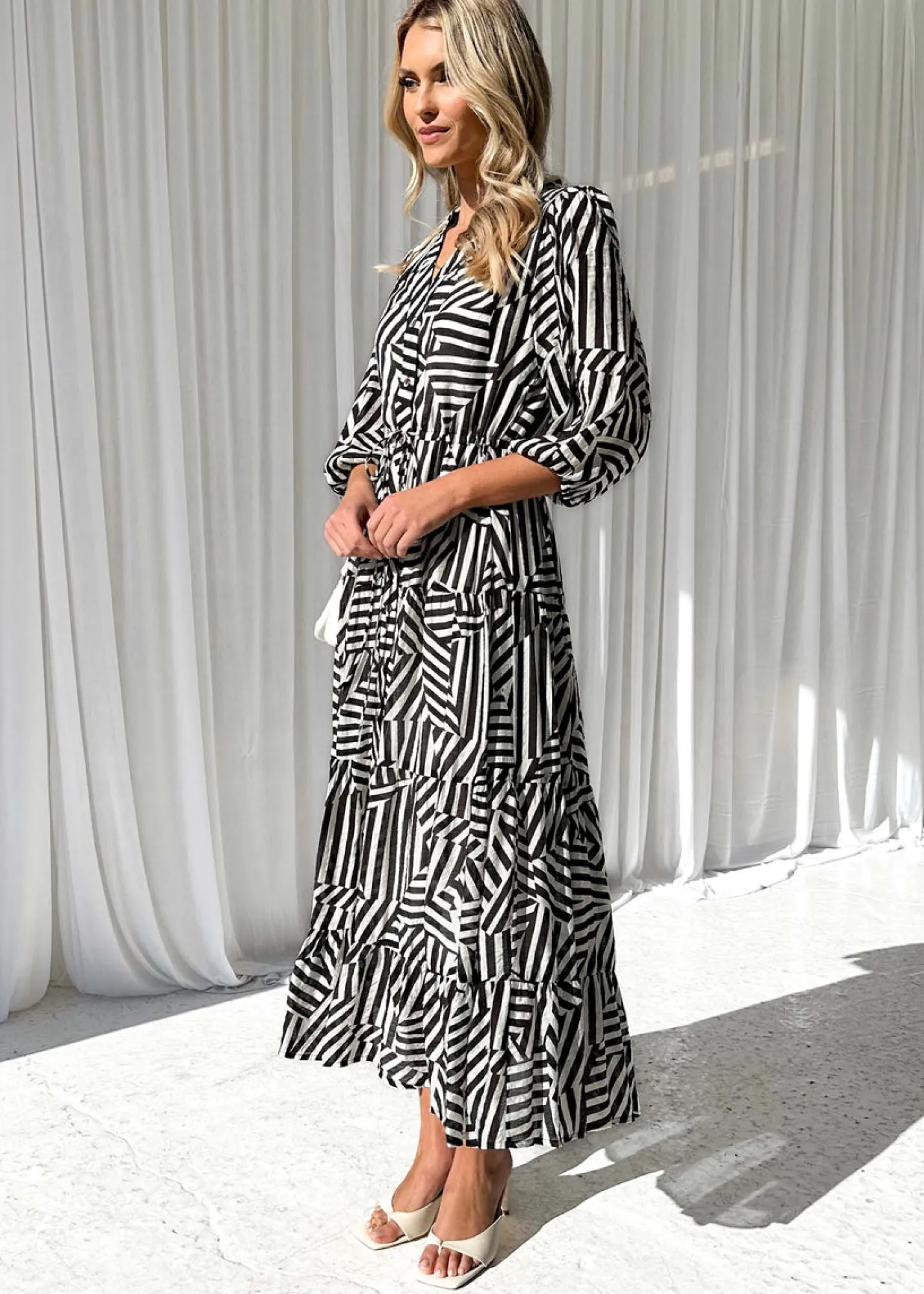 Women Gingham & Heels Midi>Evange Midi Dress