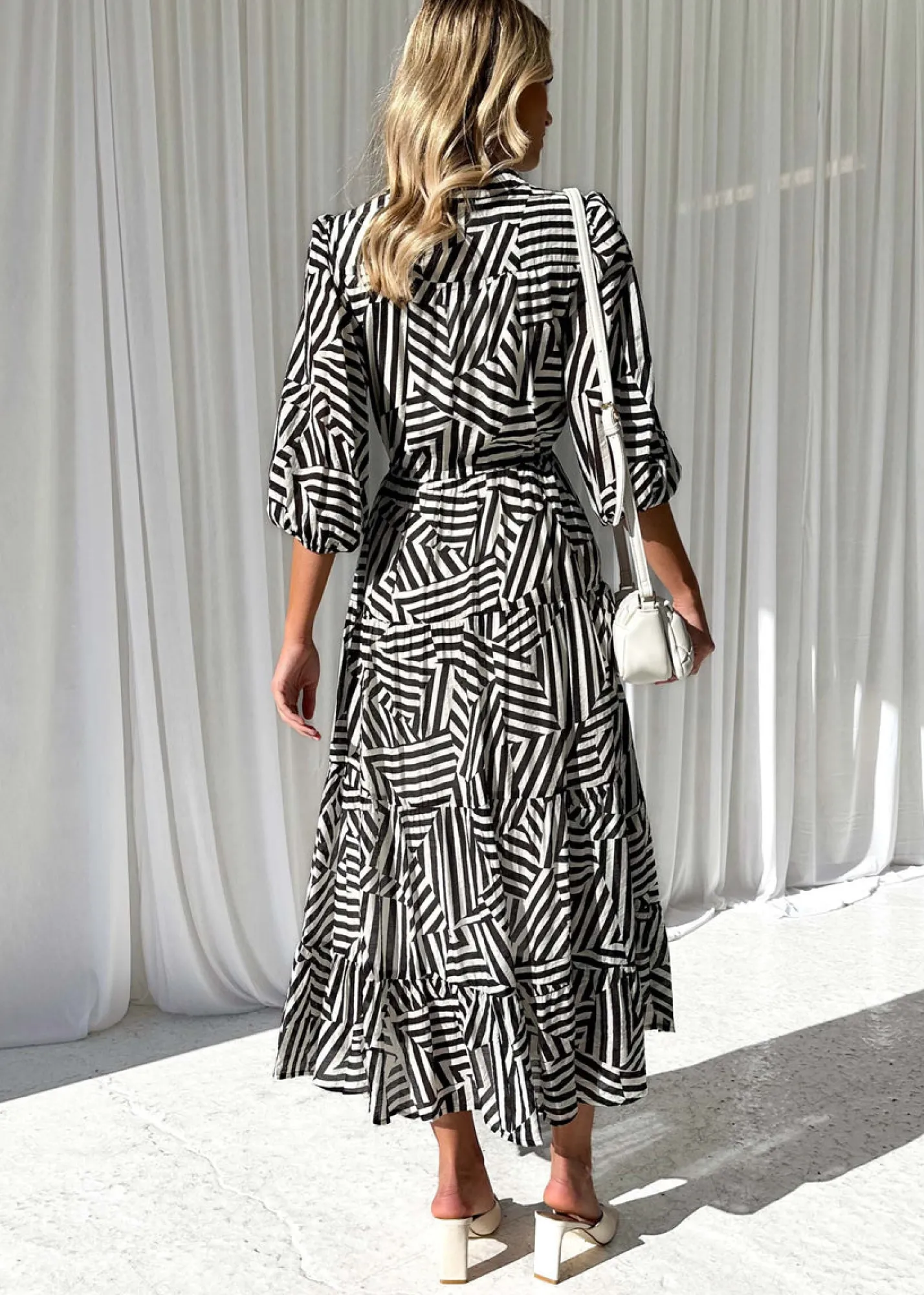 Women Gingham & Heels Midi>Evange Midi Dress