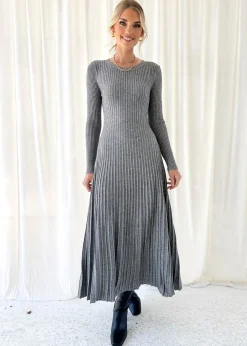 Women Gingham & Heels Knit Dresses><noscript><img width=