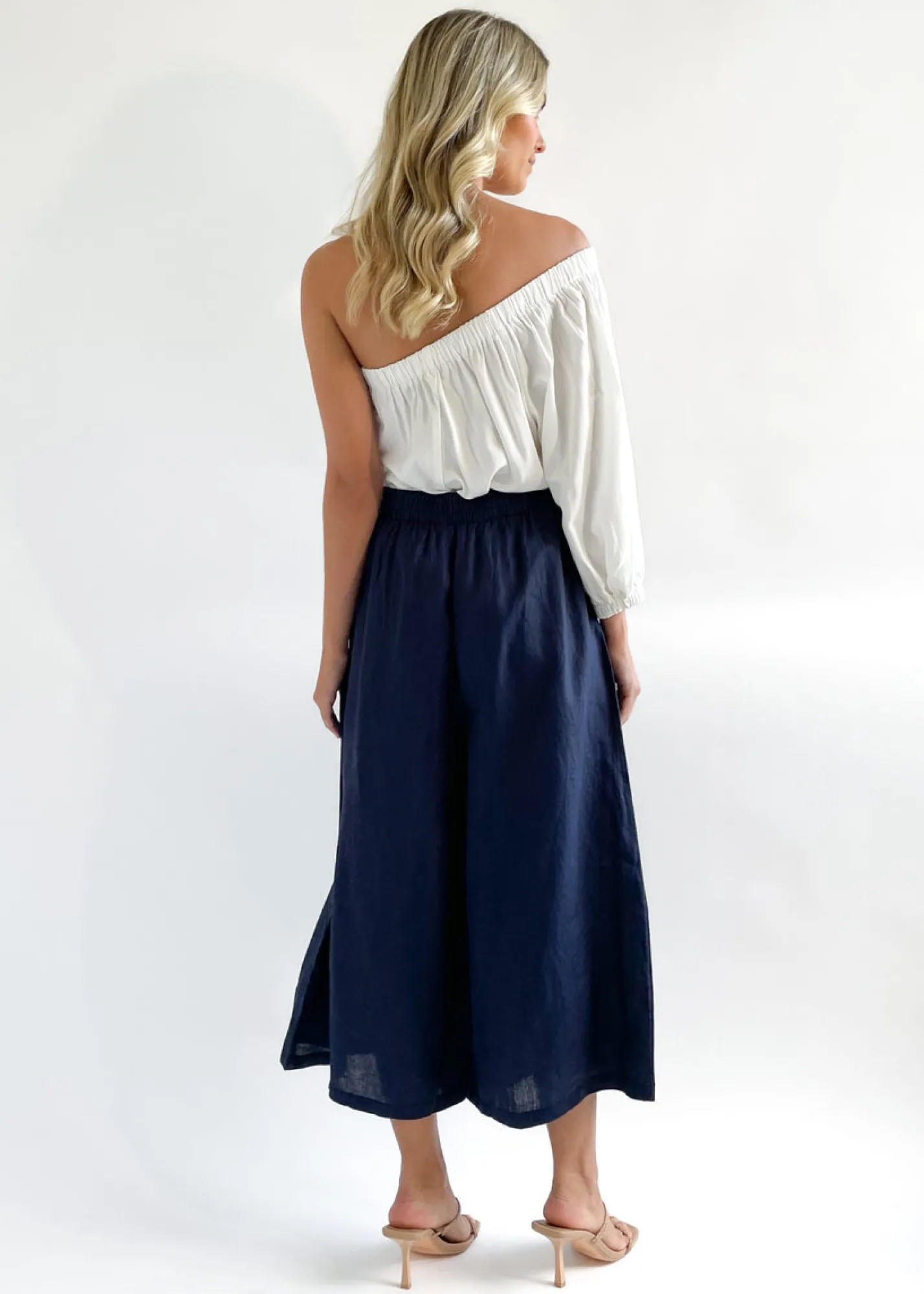 Women Gingham & Heels Pants>Finch Linen Pant