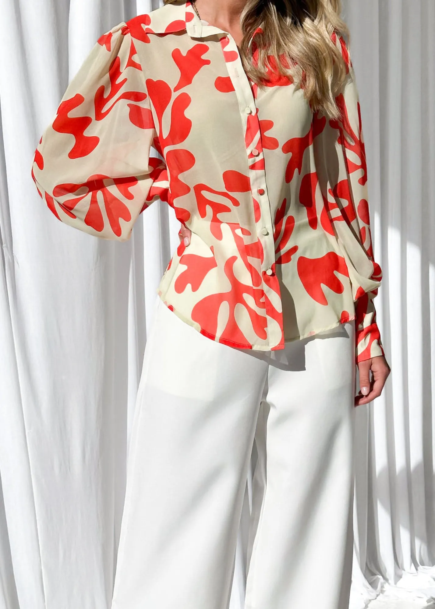 Women Gingham & Heels Blouses>Fleetwood Blouse