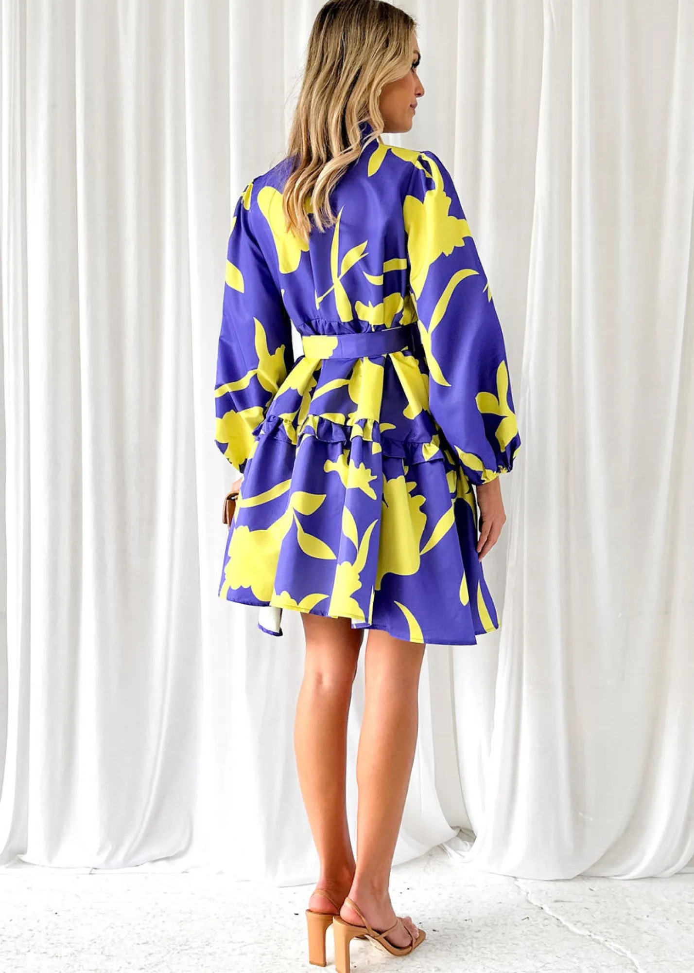 Women Gingham & Heels Short>Freeda Dress