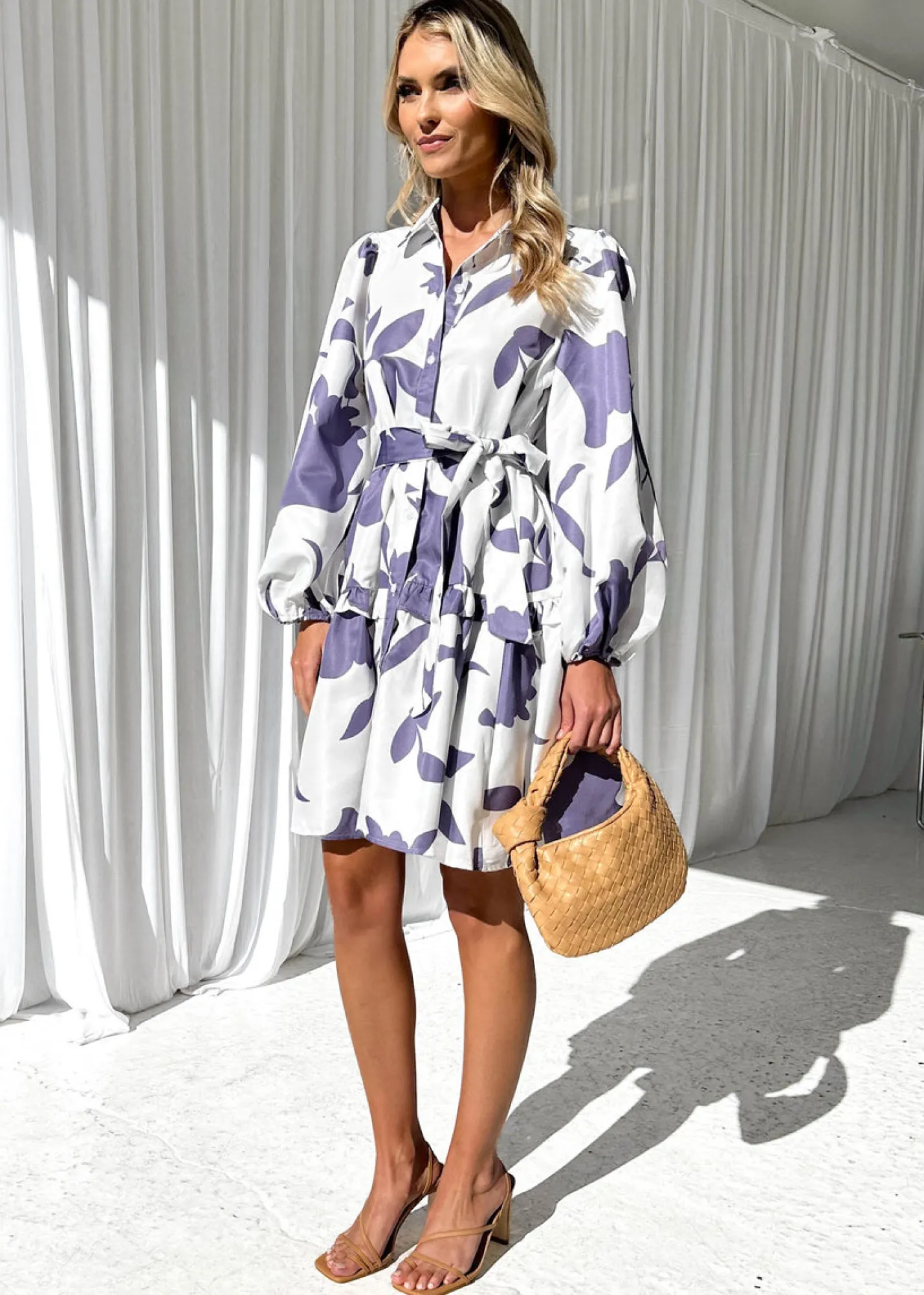 Women Gingham & Heels Short>Freeda Dress