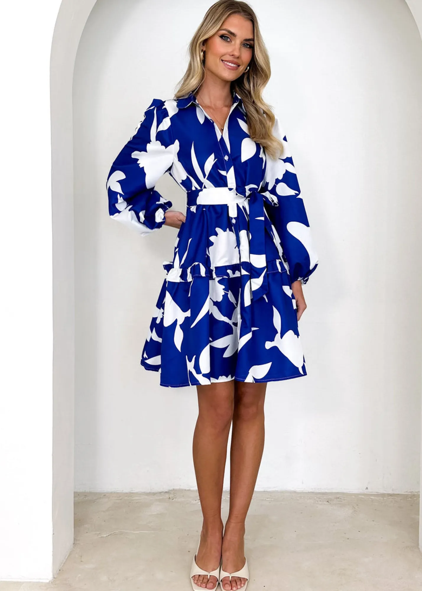 Women Gingham & Heels Short>Freeda Dress