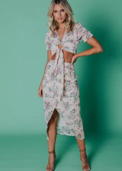 Women Gingham & Heels Skirts>Gardenia Midi Skirt