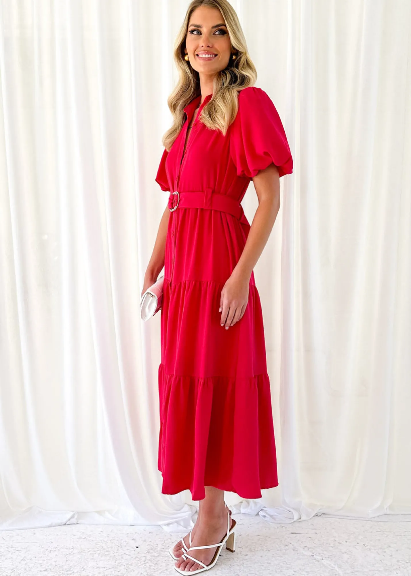 Women Gingham & Heels Midi>Garners Midi Dress