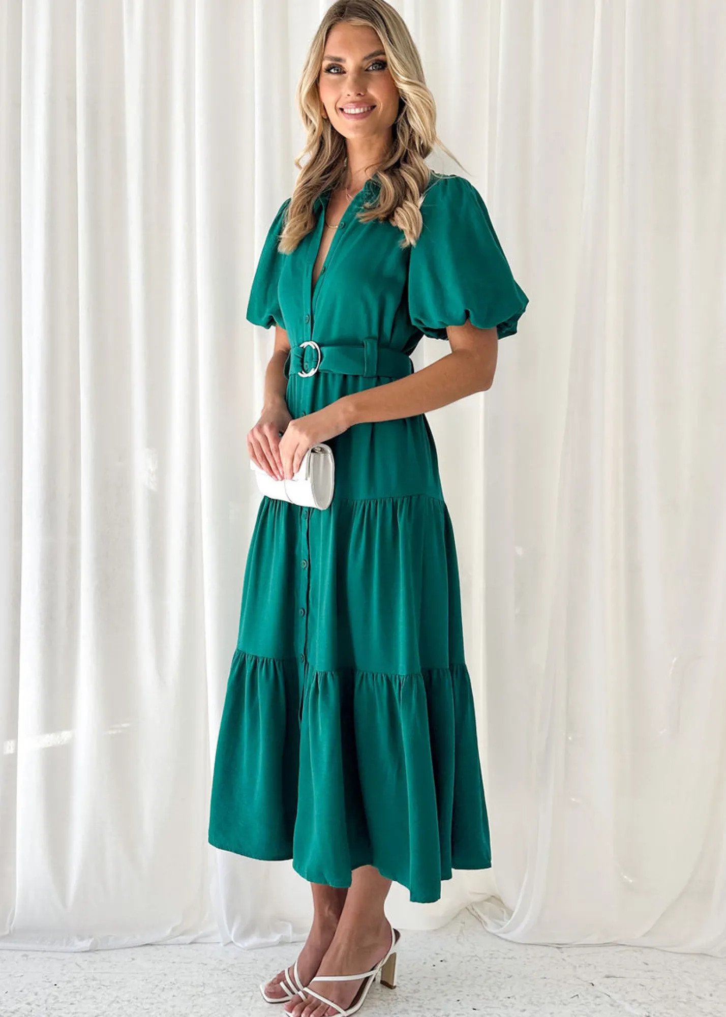 Women Gingham & Heels Midi>Garners Midi Dress