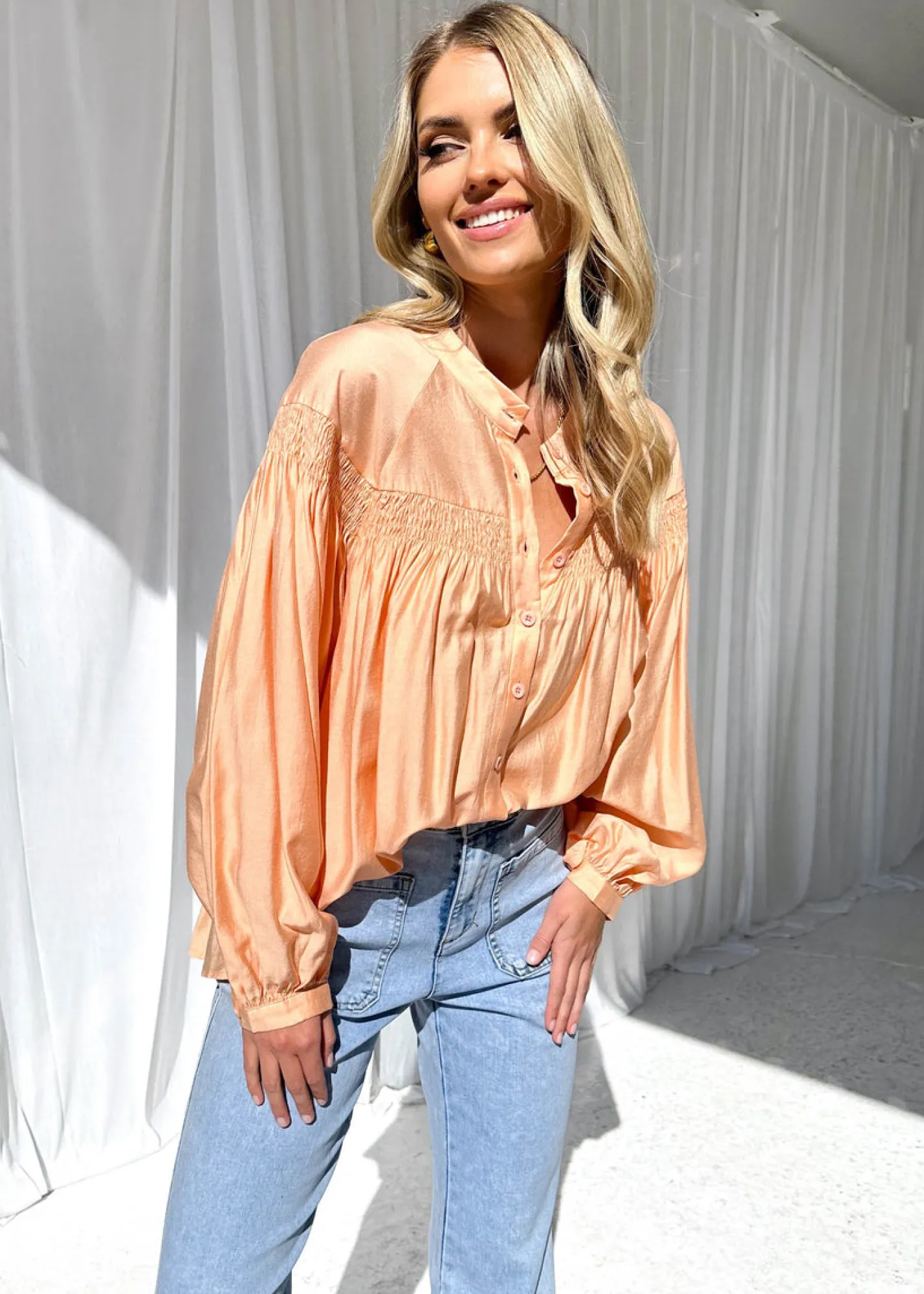 Women Gingham & Heels Blouses>Giada Blouse