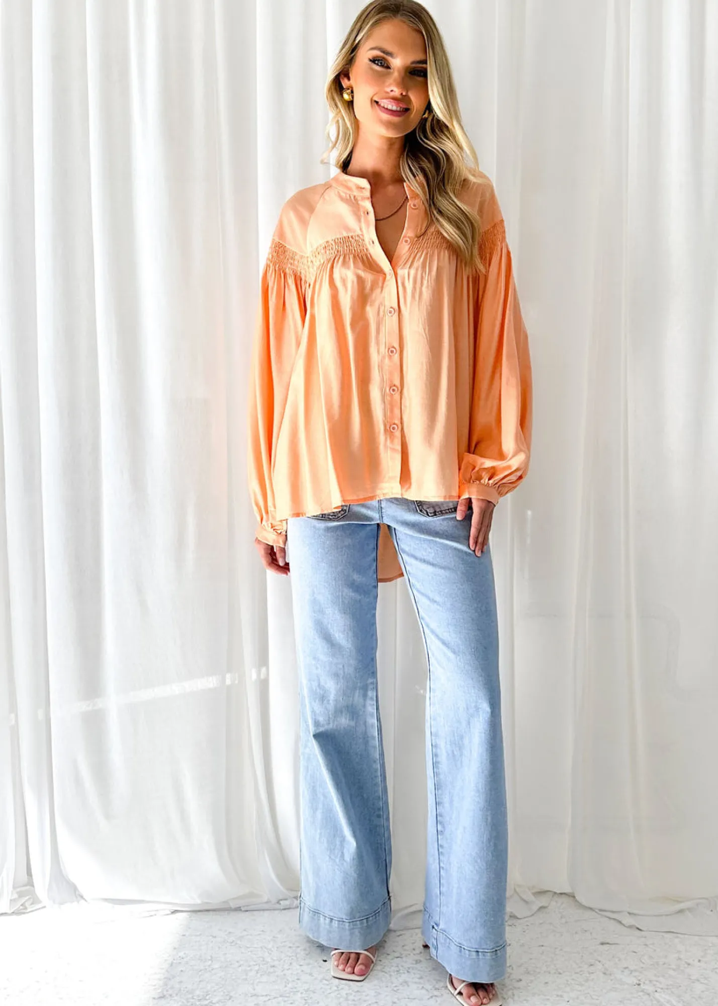 Women Gingham & Heels Blouses>Giada Blouse