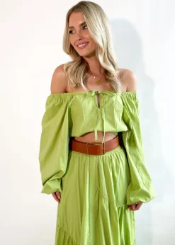 Women Gingham & Heels Blouses>Gillia Cropped Blouse