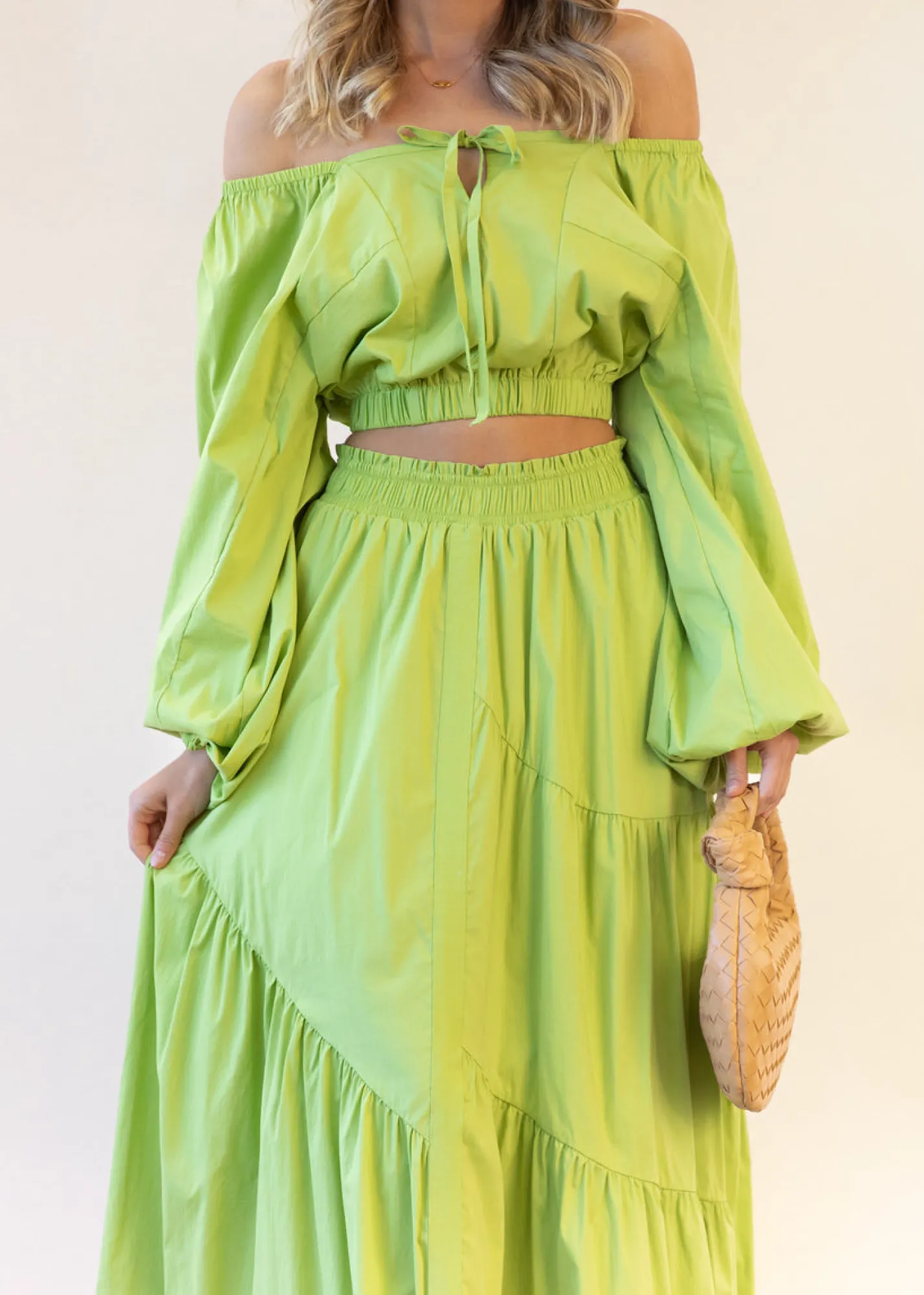 Women Gingham & Heels Sets>Gillia Midi Skirt