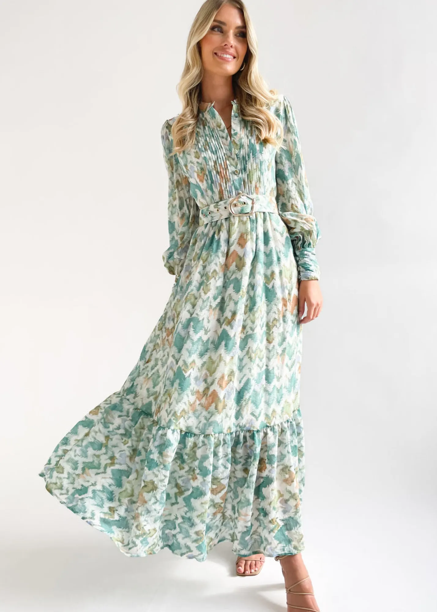 Women Gingham & Heels Maxi>Ginney Maxi Dress