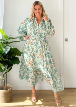 Women Gingham & Heels Maxi>Ginney Maxi Dress