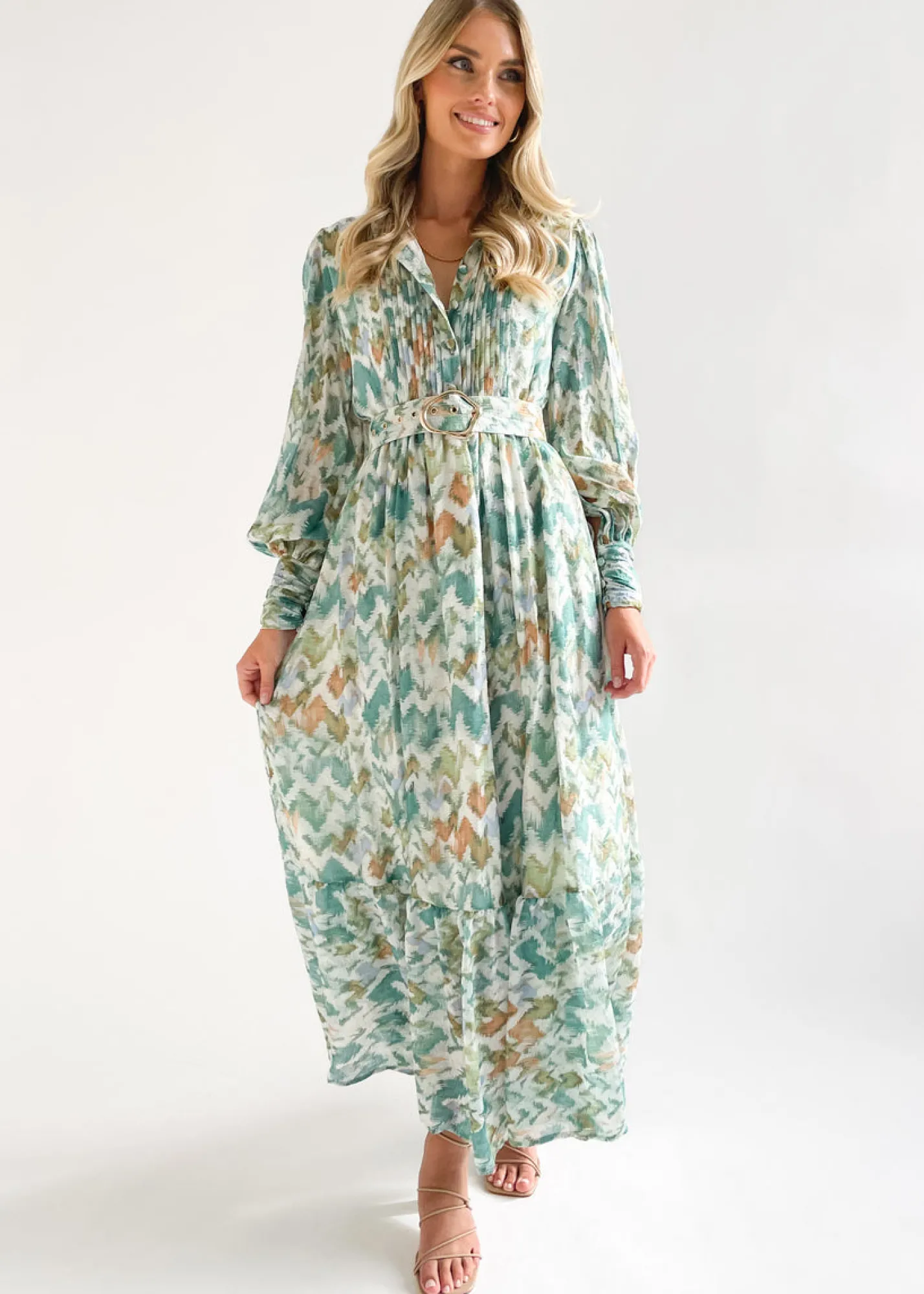 Women Gingham & Heels Maxi>Ginney Maxi Dress